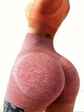Move Sculpt Short Rosa MoveBemVida — short fitness feminino cintura alta vista frontal