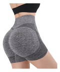 Move Sculpt Short Cinza MoveBemVida — short fitness feminino cintura alta vista frontal