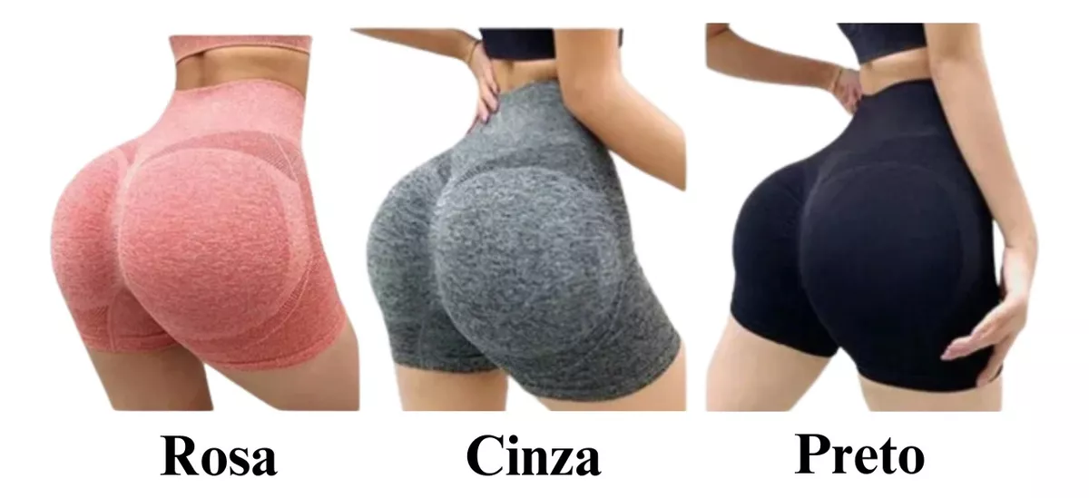 Move Sculpt Short Preto MoveBemVida — detalhe do tecido premium e elasticidade