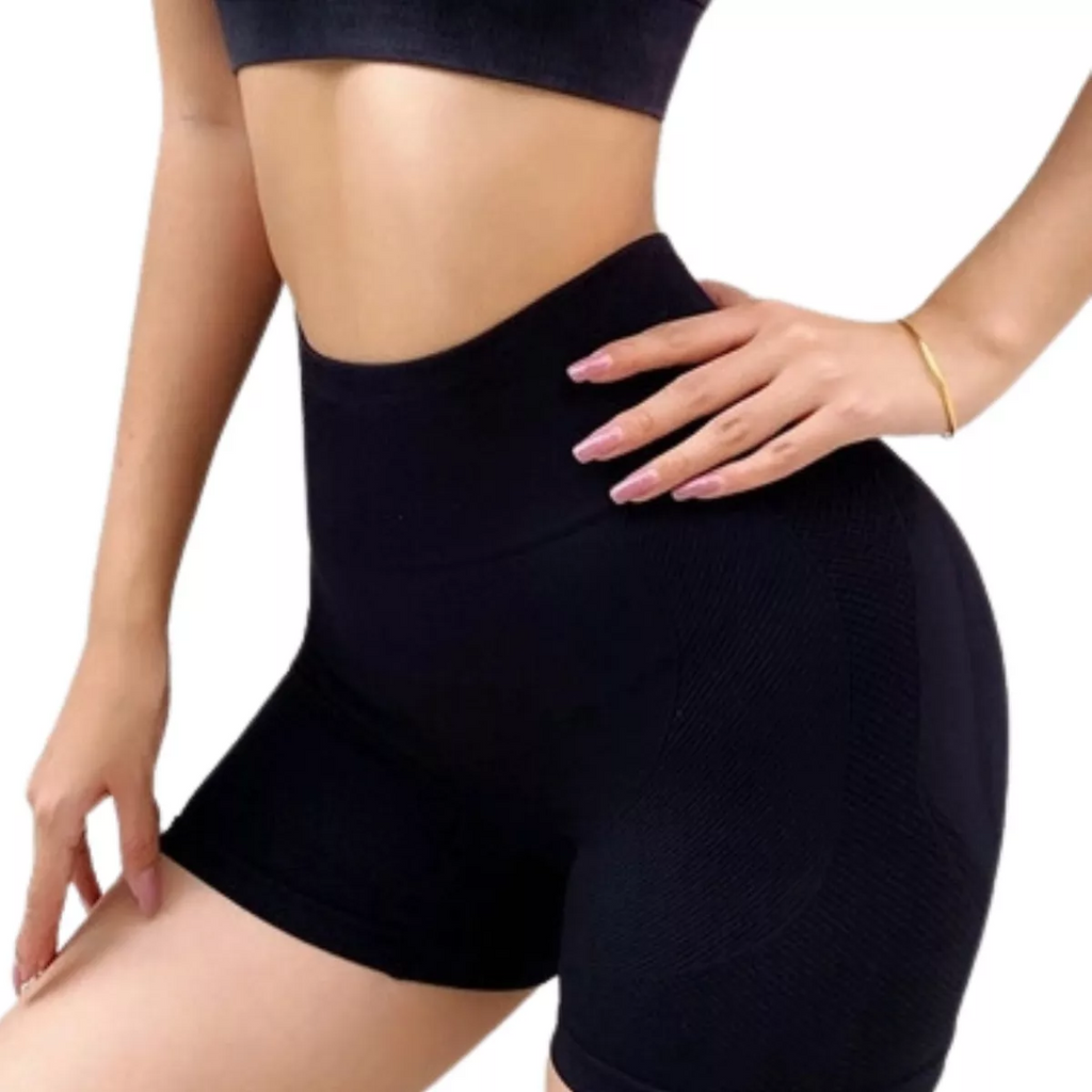 Move Sculpt Short Preto MoveBemVida — modelagem sculpt e zero transparência