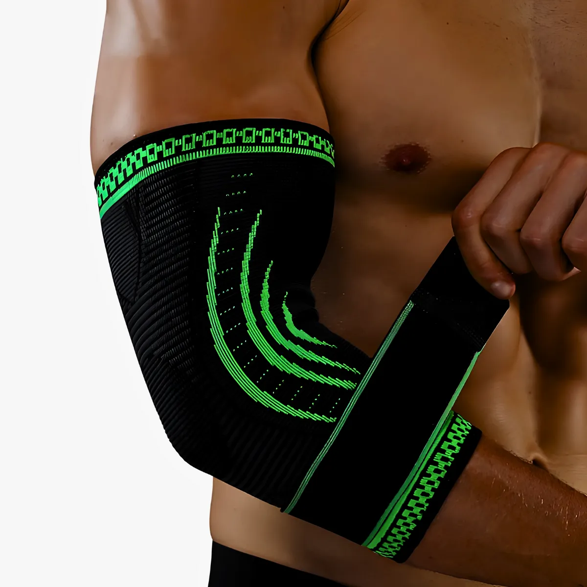 Move Support Elbow Sleeve MoveBemVida — uso durante treino de força