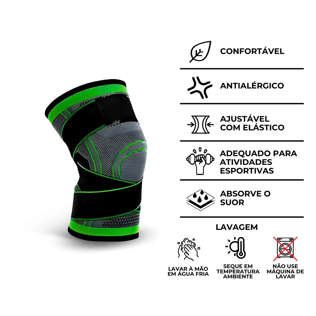 Move Support Knee Sleeve MoveBemVida — compressão confortável para recovery