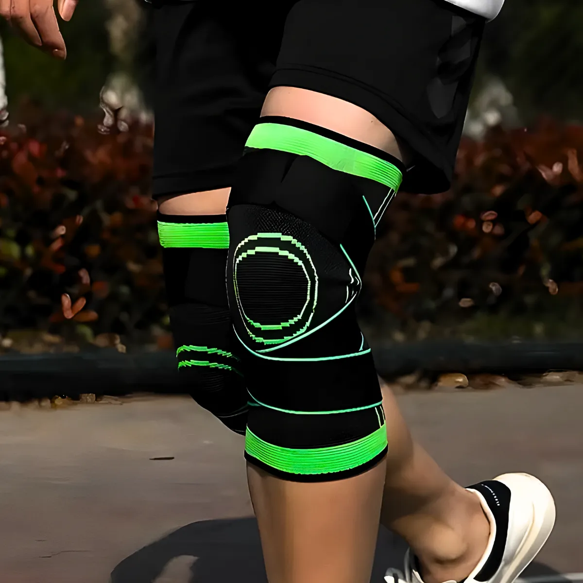 Move Support Knee Sleeve MoveBemVida — detalhe do ajuste e compressão