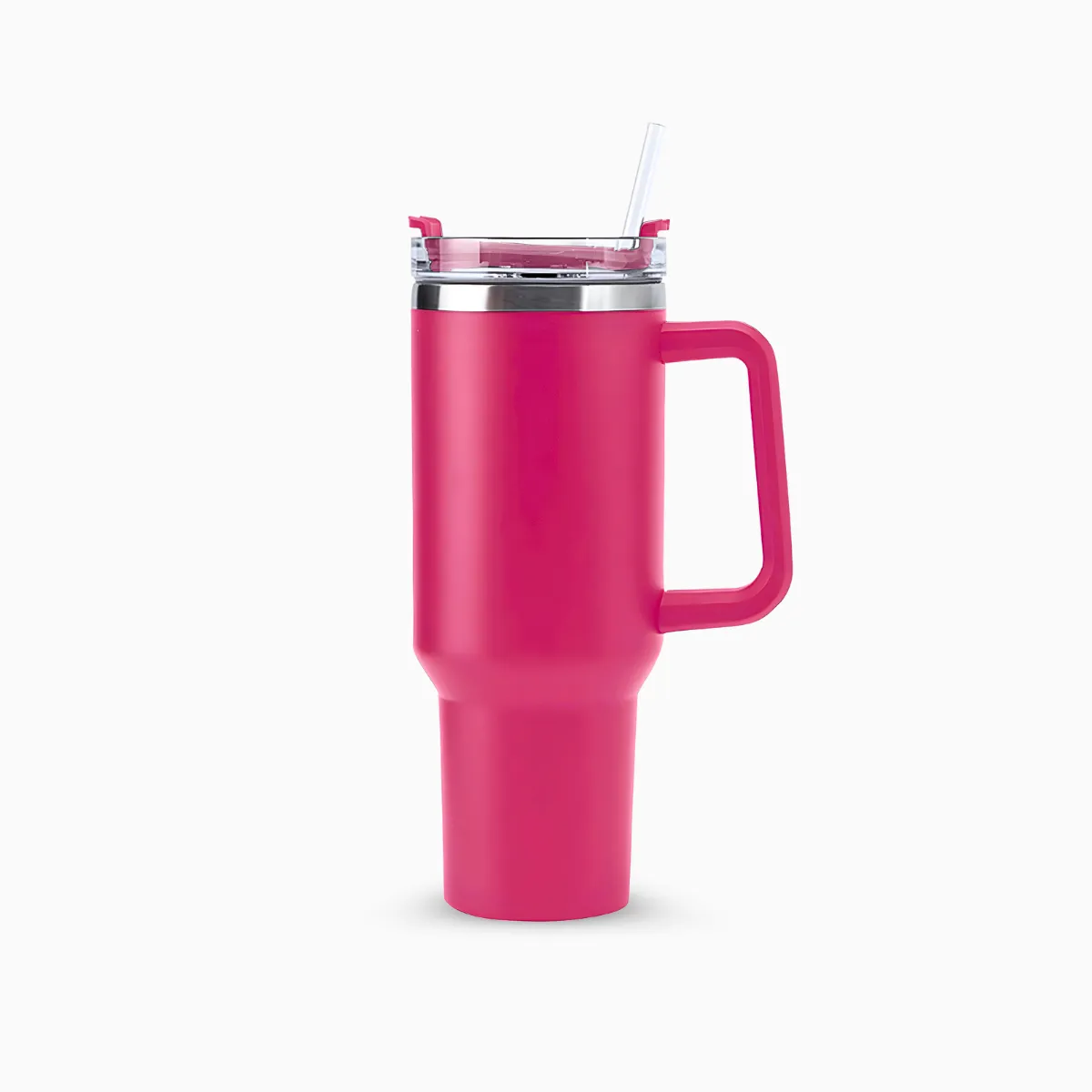 Move Thermal Cup 1200ml Rosa Pink MoveBemVida — copo térmico premium com canudo