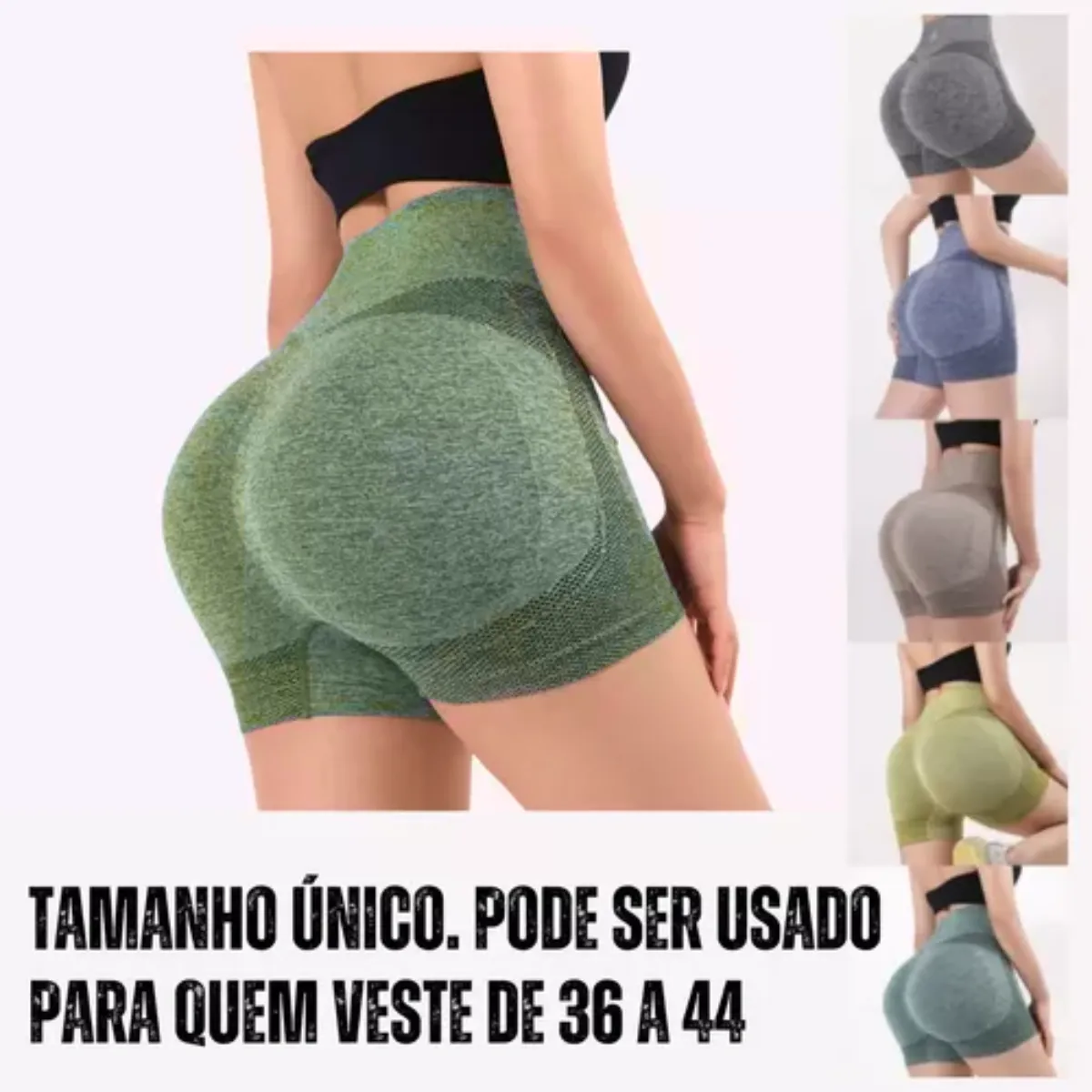 Move Sculpt Short Verde MoveBemVida — look activewear cor verde vibrante