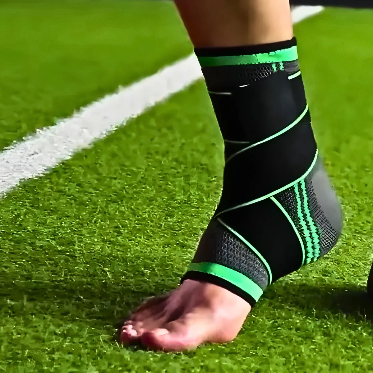 Move Support Ankle Sleeve MoveBemVida — detalhe do material respirável