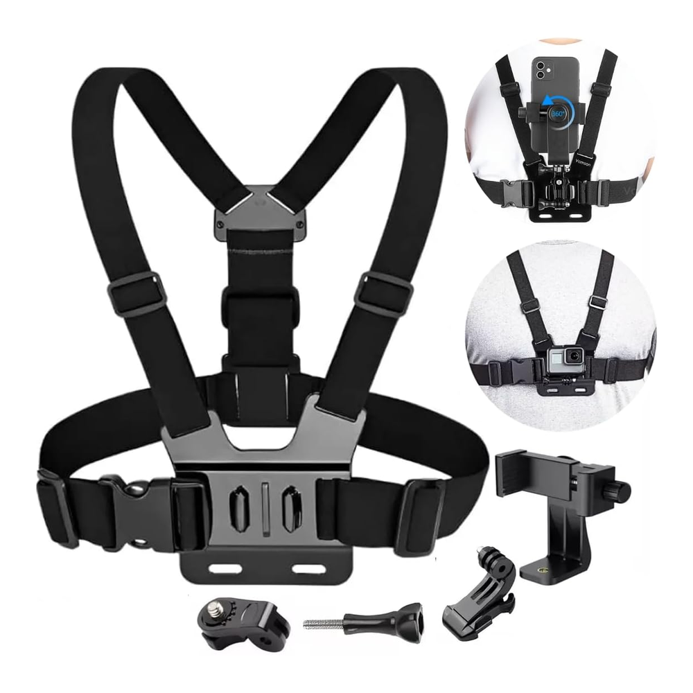 Move Chest Mount Pro MoveBemVida — suporte peitoral para celular e action cam