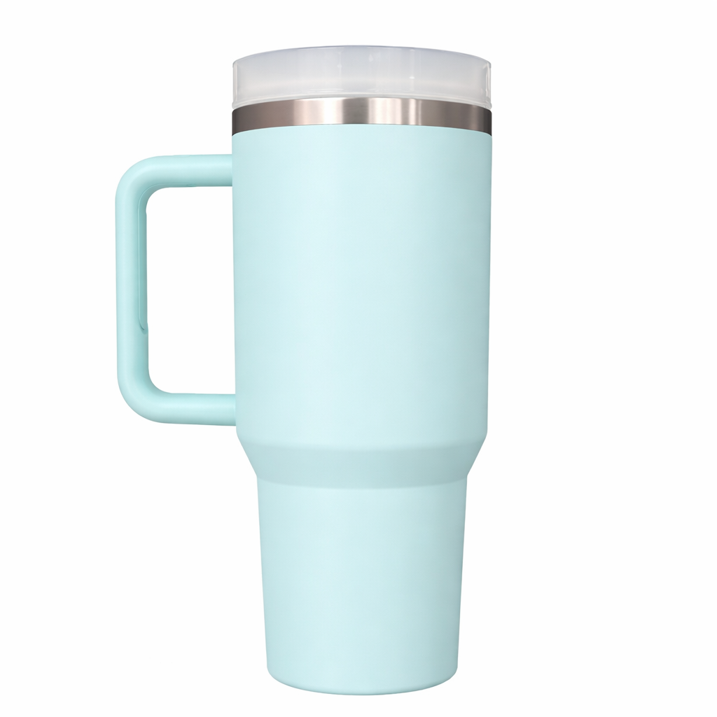 Move Thermal Cup 1200ml Azul Claro MoveBemVida — copo térmico premium com canudo