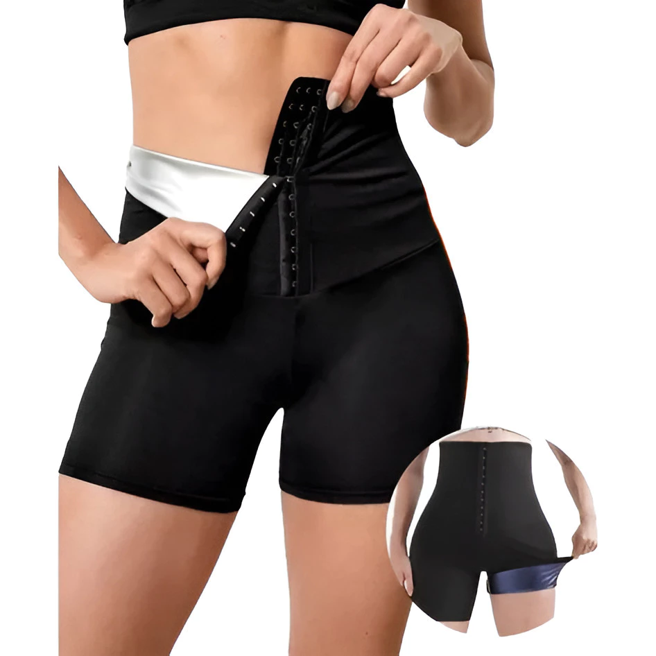 Move Sculpt Sauna Short Preto P MoveBemVida — short modelador feminino efeito sauna