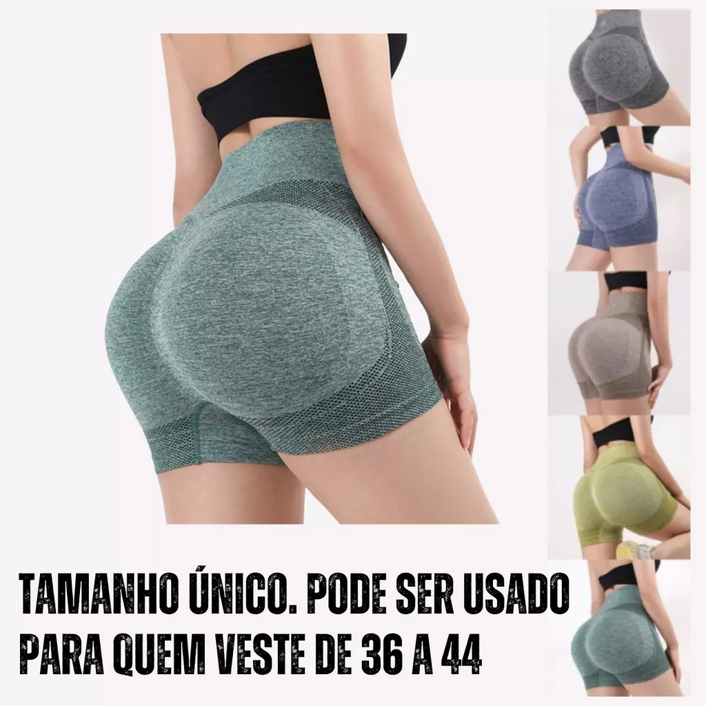 Move Sculpt Short Preto MoveBemVida — uso em treino funcional e yoga