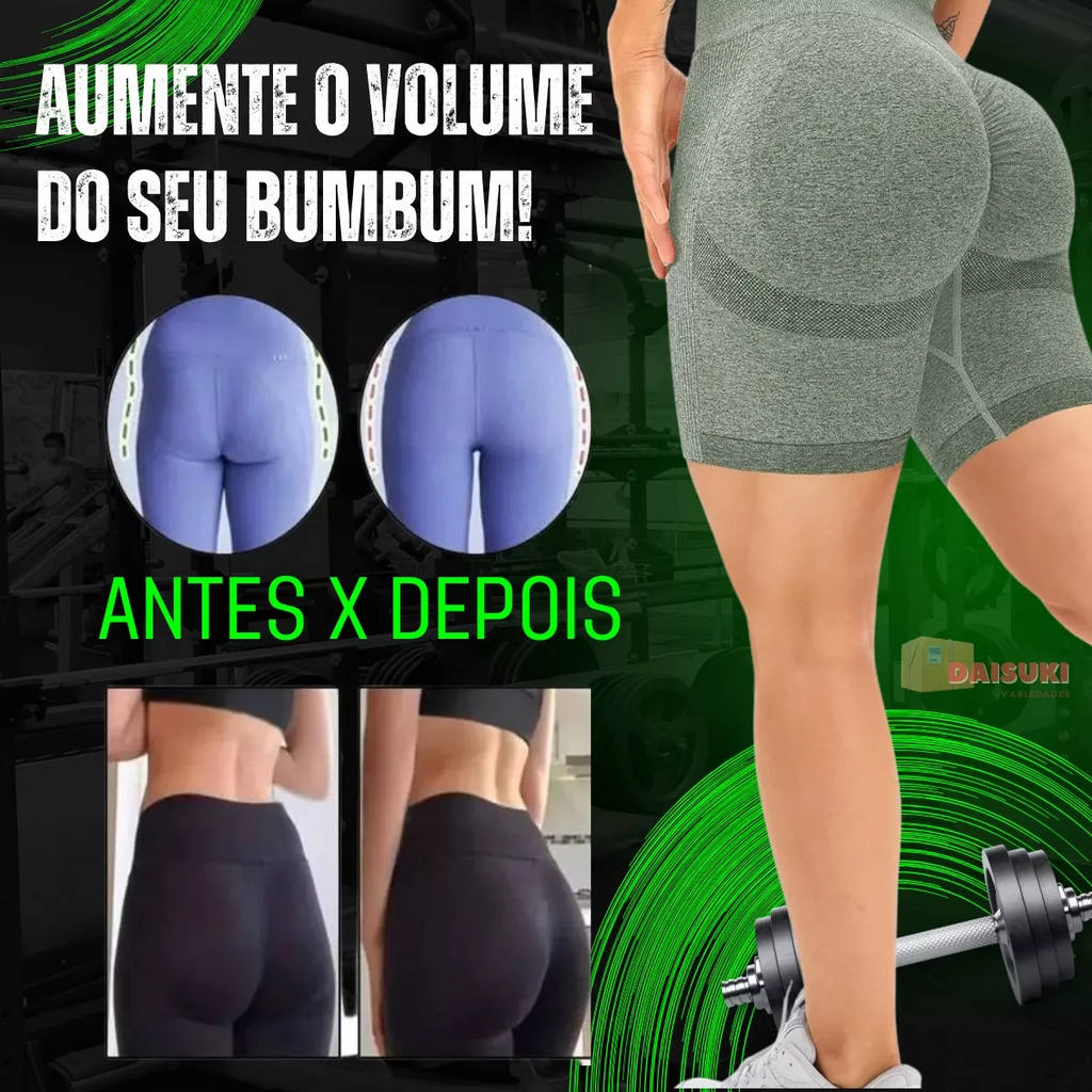 Move Sculpt Short Preto MoveBemVida — conforto e mobilidade para rotina ativa