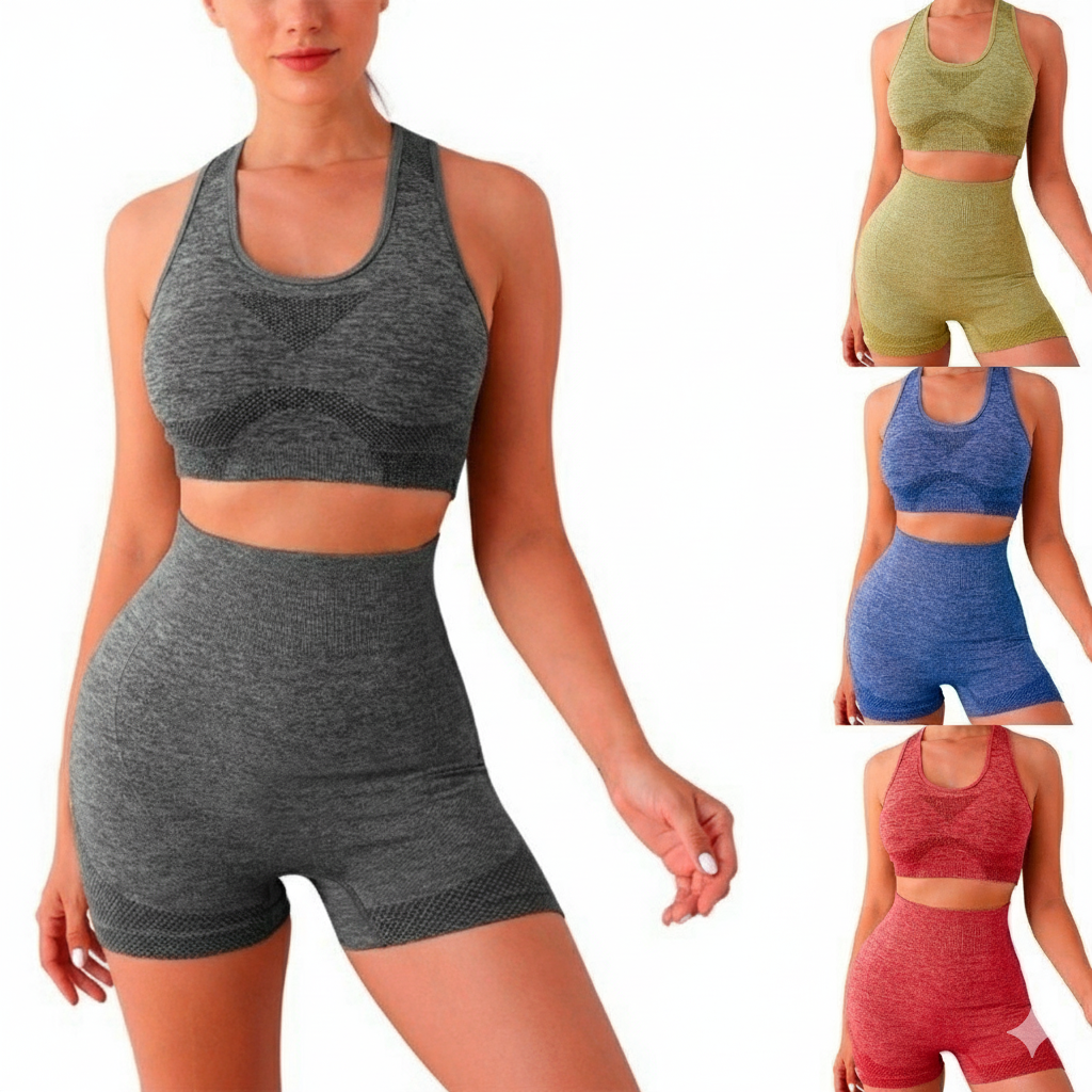 Move Sculpt Seamless Set Preto MoveBemVida — estética luxury activewear